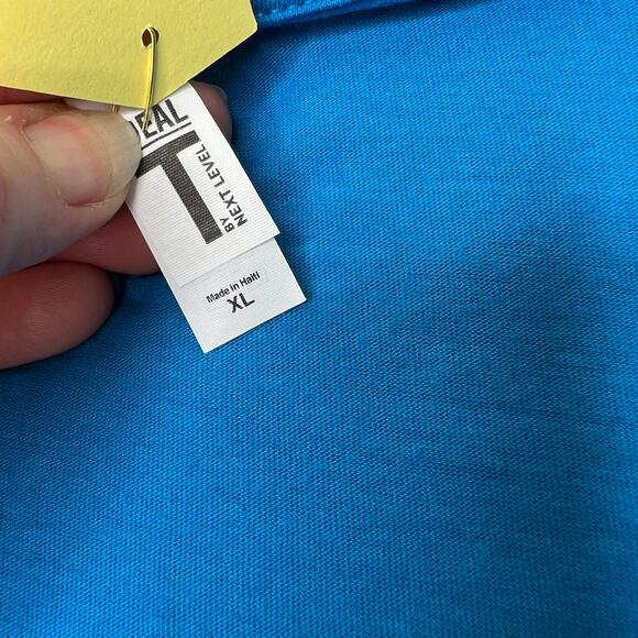 Gymnastic Coach Life Messy Bun Blue Vneck Jr XL - Picture 3 of 6